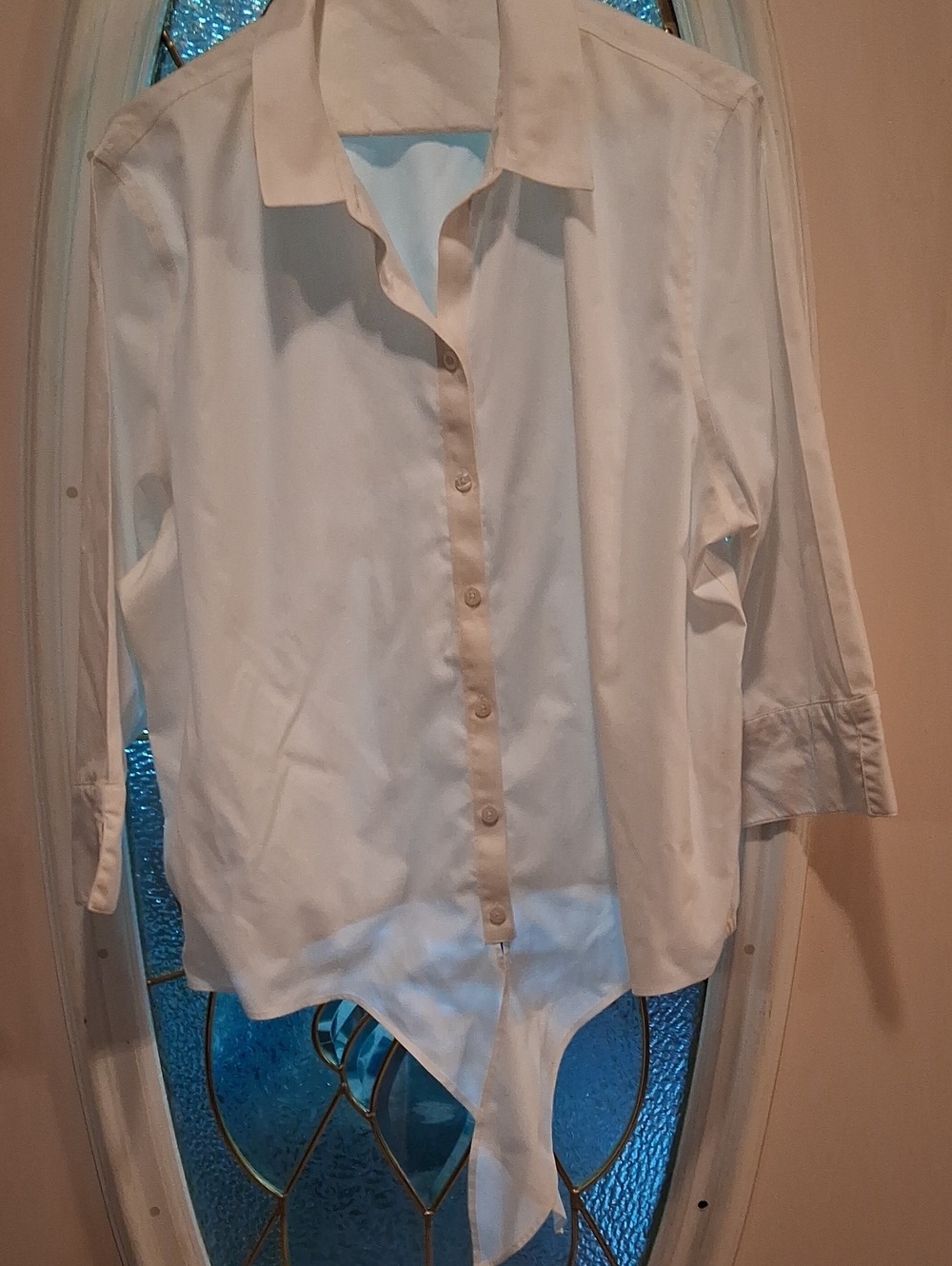 Classic Women's White Button-Front Blouse